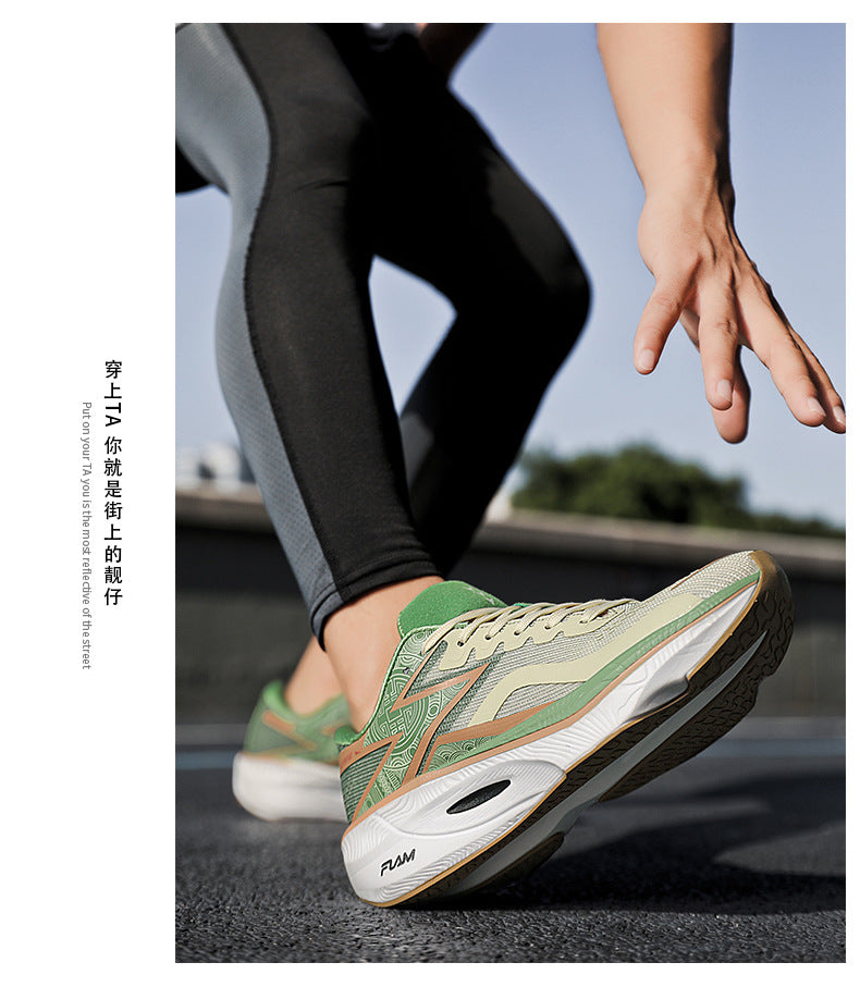 Summer New Mesh Breathable Carbon Plate Ultra-light Sports Shoes for Teenagers Couples Casual Fashion High Elastic Soft Sole Running Shoes