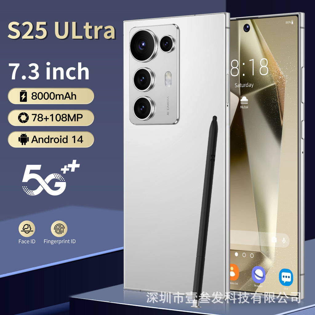 C-S25 Ultra Smartphone2+16 High-end7.3Inch Large Screen Factory4gG Mobile Phone