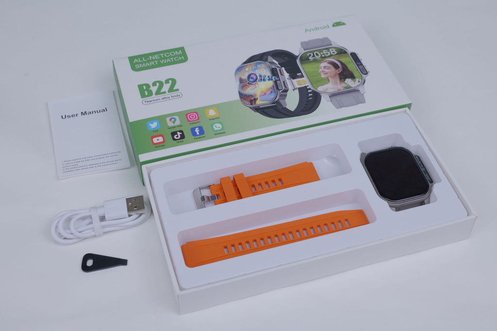 B22Smart Watch5G Plug-in Card Full Netcom Google Store APP Download Three-Proof Sports Camera Video Call