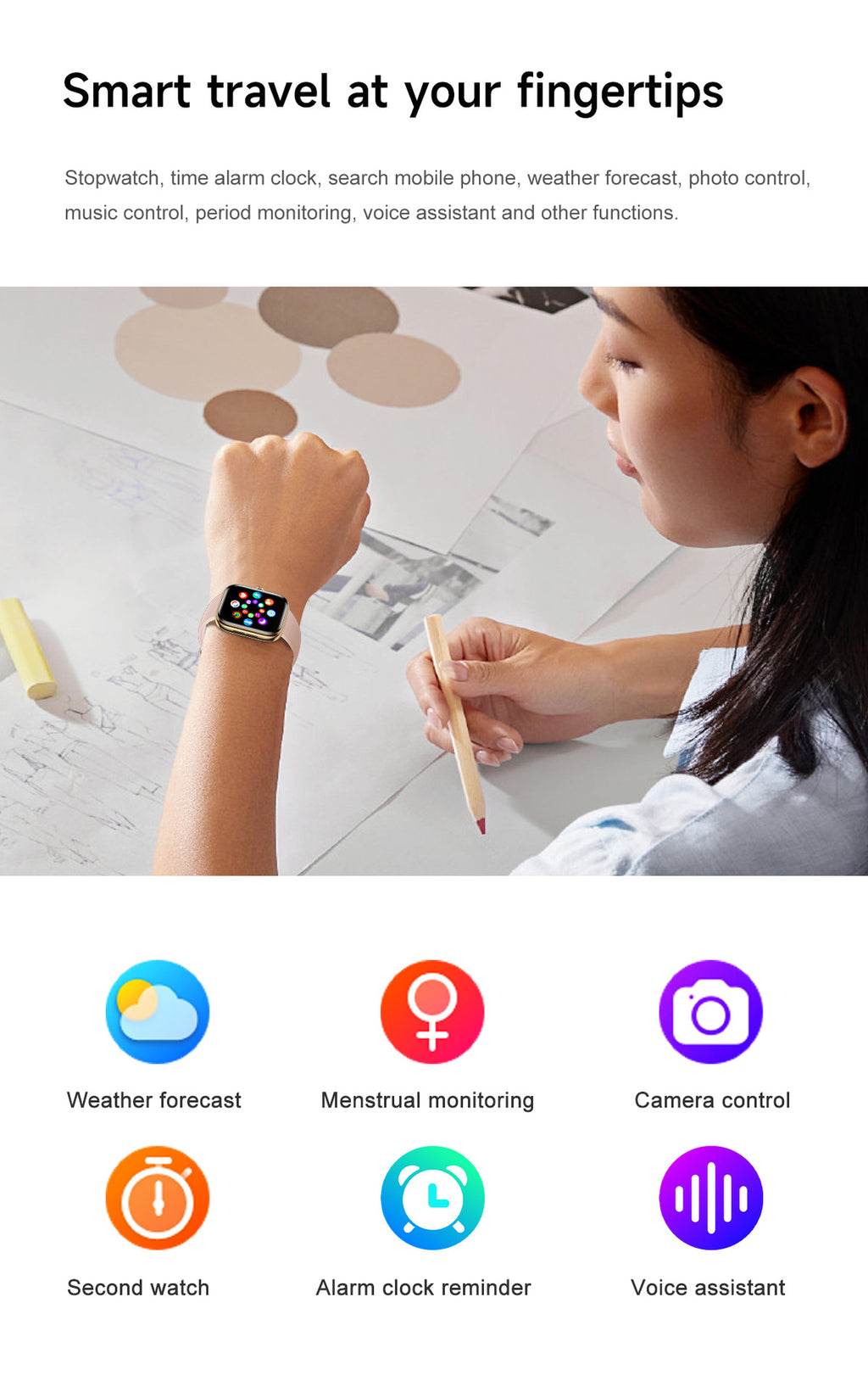 G46Women's Smart Watch Blood Pressure Blood Sugar Blood Oxygen Detection NFC Alipay Bluetooth Call Smart Bracelet