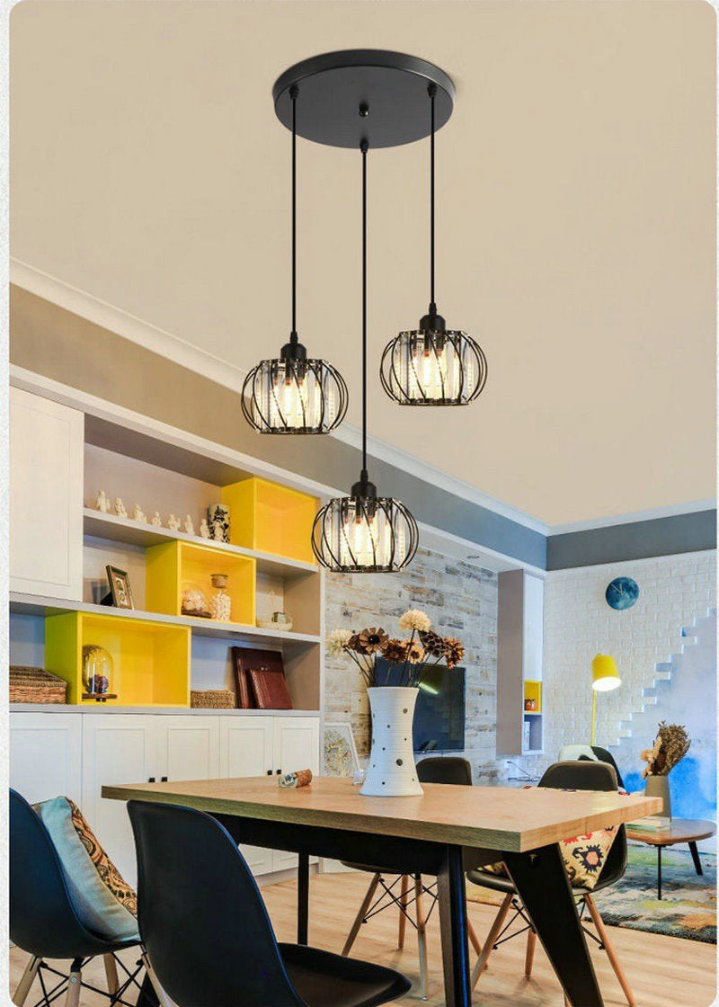 Export Simple Restaurant Crystal Pendant Light Single Head3Headboard Pendant Light Dining Table Bar Crystal Pendant Light Wholesale