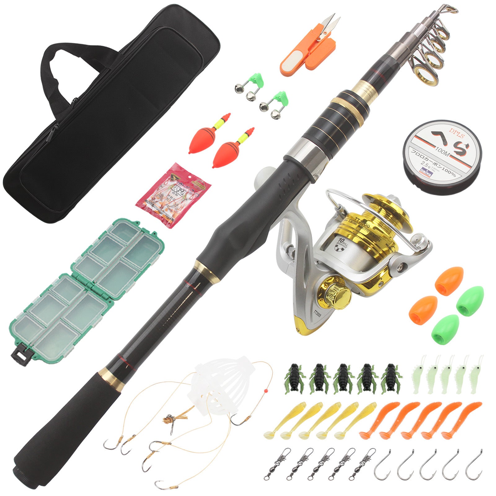Carbon Ultra Short Hard Adjustable Small Sea Rod Casting Rod Spinning Wheel Rod Set Long Casting Fishing Rod Can Be Used FBA Overseas Warehouse
