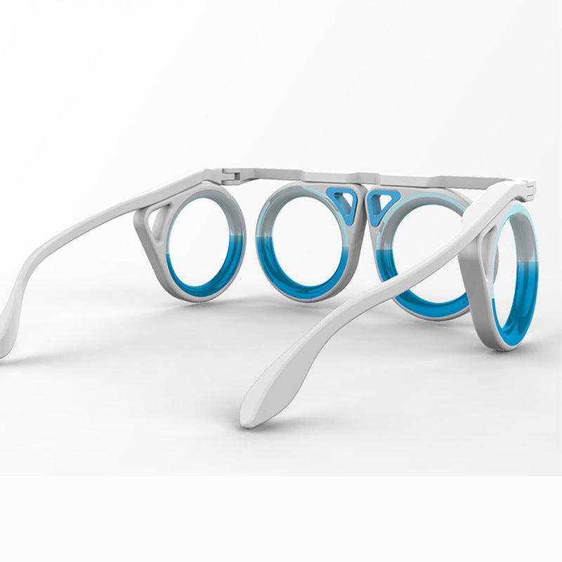 Same Style Technology Anti-Dizziness Boat Airplane Lens-Free Portable Folding Children Adult Liquid Glasses Goggles