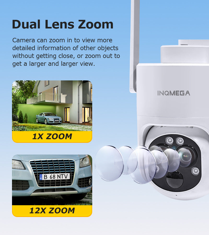 Private Model4G Solar-powered Camera122x Zoom Surveillance600High Definition Full Color Outdoor Special