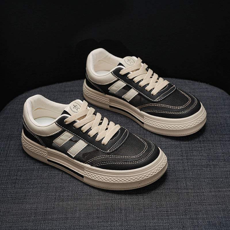 Women's Canvas Shoes2025Spring and summer new style mesh breathable versatile soft-soled student white sneakers sports board shoes