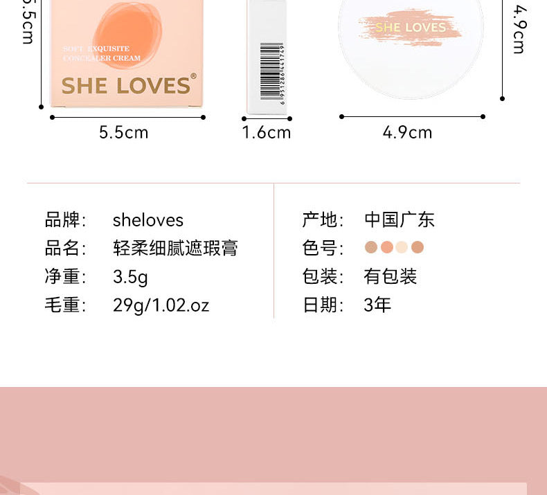 New Product SHELOVES Concealer Matte Highlighter Face Brightening Natural Shadow Tear Trough Concealer