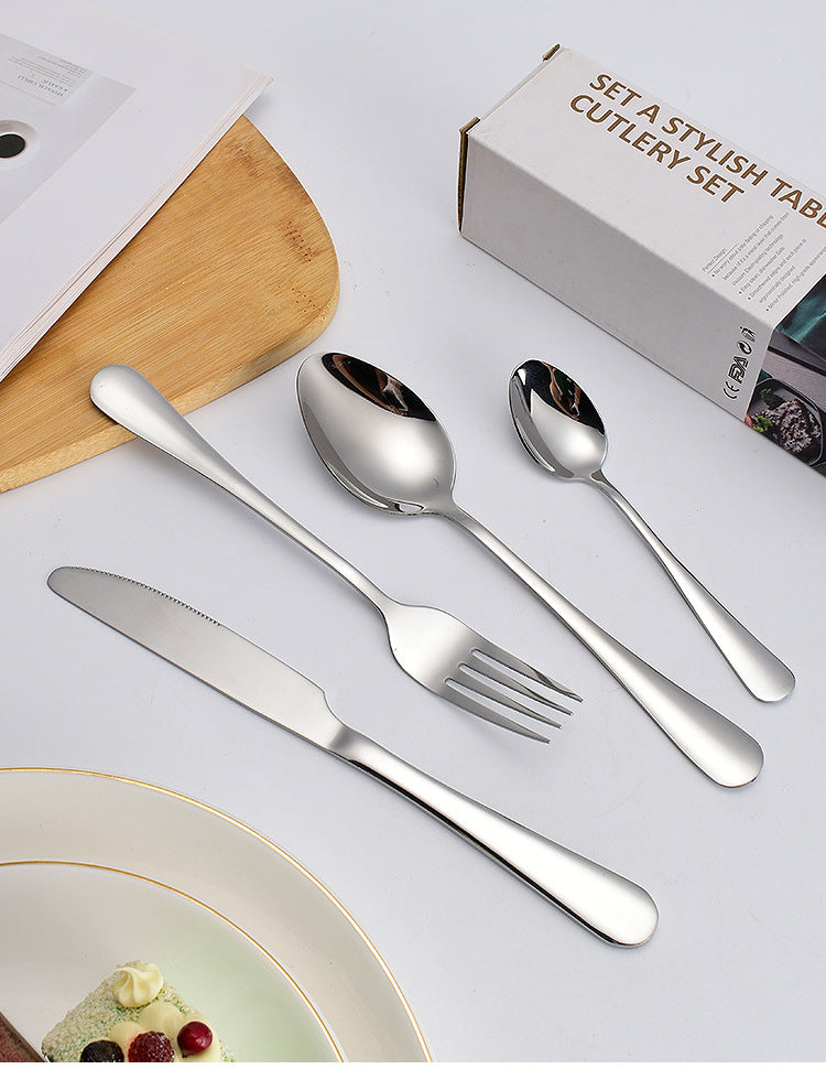 1010241 Piece Western Dessert High Aesthetic gold Steak Knife Fork Spoon Stainless Steel Cutlery Set