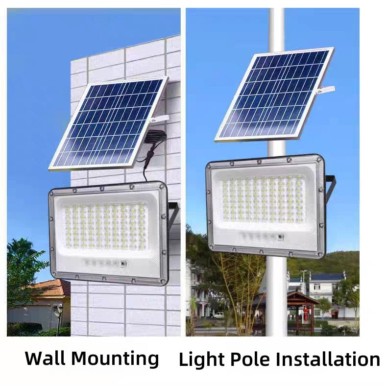 Solar Floodlight 100W 200W 300W 400W 500W Super Bright Waterproof Outdoor Garden Light