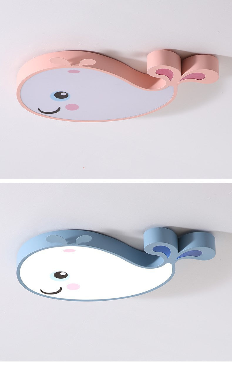 Nordic Style Simple Bedroom Light LED Ceiling Lamp Whale Creative Personality Study Room Cozy Modern Dining Room Lighting