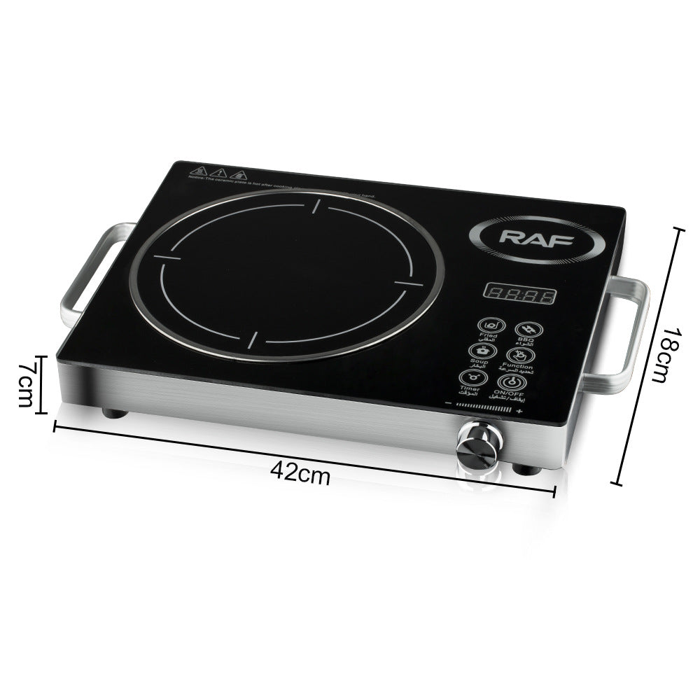RAF European Standard Electric Ceramic Stove Household Multi-Functional High-Power Stir-Fry Hot Pot Light Wave Induction Cooker Countertop Electric Stove
