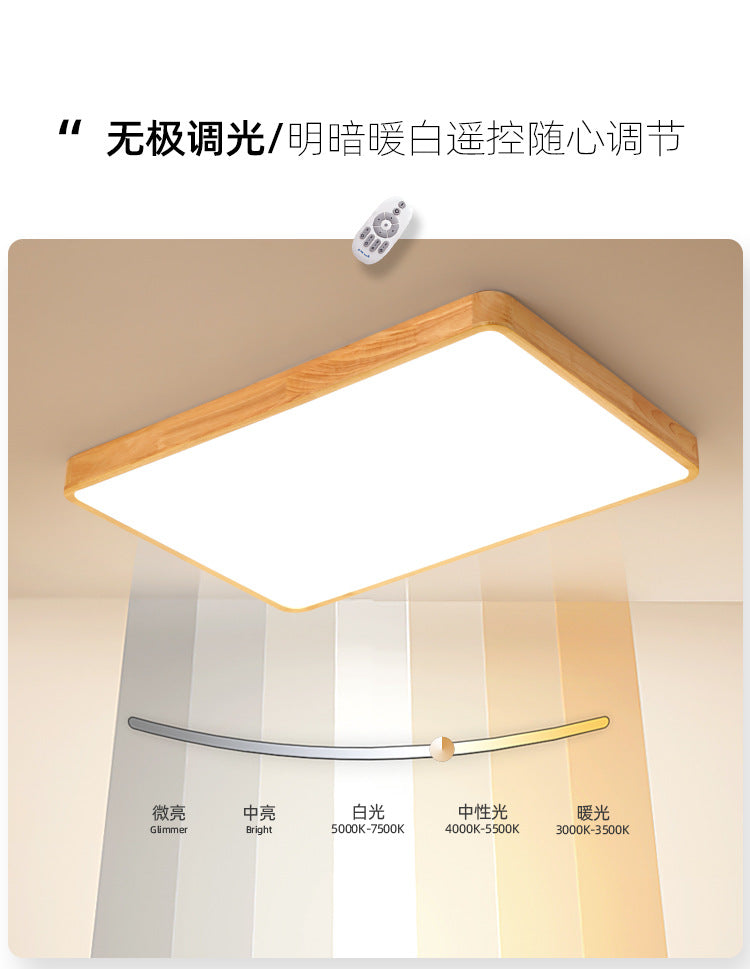 Solid Wood Bedroom Ceiling Light led Modern Simple Walnut Wood Room Lamp Creative Living Room Lamp Home Atmosphere Wholesale