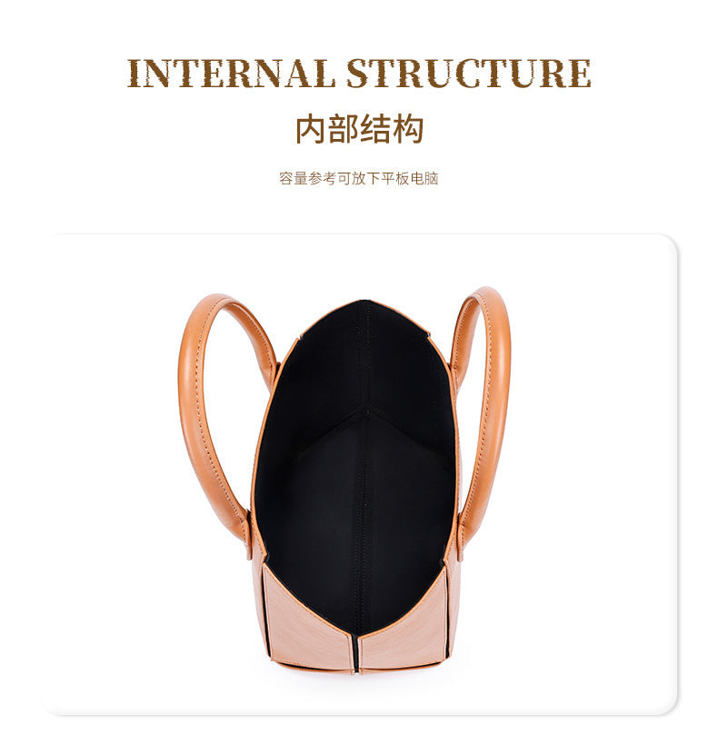 Source Manufacturer Commuting Large Capacity Tote Bag Women's Single Shoulder Fashion Women's Bag Niche Versatile Simple Light Luxury Handbag