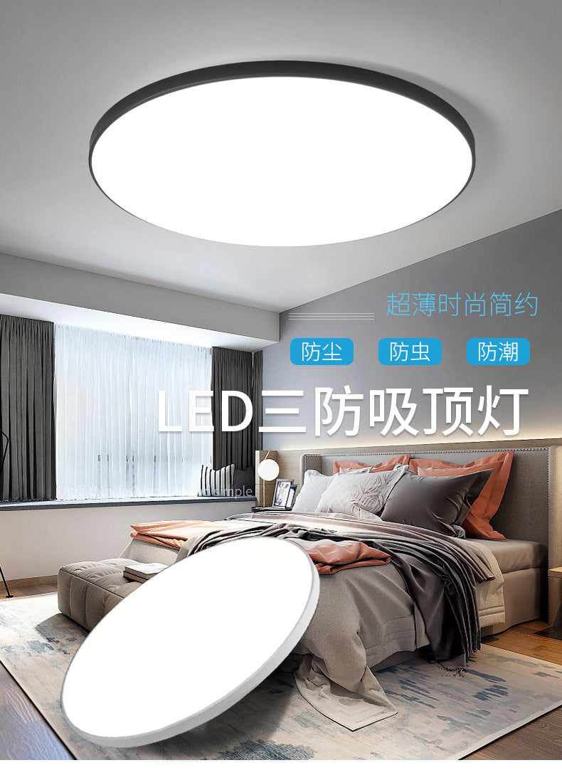 Triple-proof Light led Ceiling Light Ultra-Thin Corridor Aisle Light Modern Minimalist Balcony Light Round Bathroom Kitchen Light