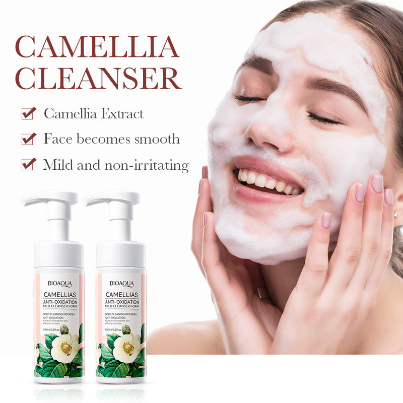 Camellia Cleansing Mousse BIOAOUA Deep Cleansing Facial Cleanser Cross-Border Wholesale