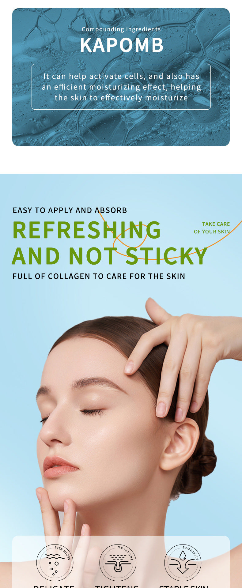 Full English Aloe Vera Skincare Set SADOER Cleansing, hydrating, moisturizing, and nourishing  foreign trade manufacturer wholesale