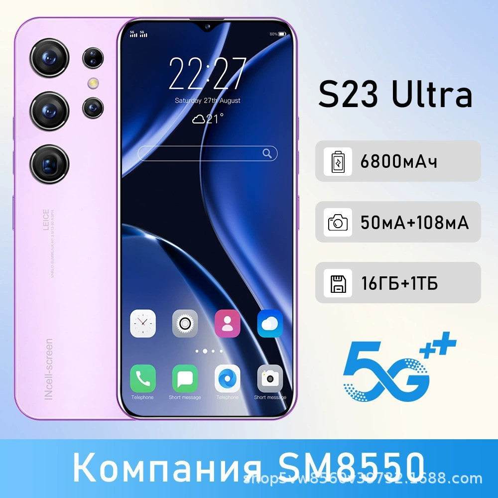 S23+Ultra Specially designed for mobile phones7.3Large Screen HD16+1T Large Memory Mobile Phone Source Factory