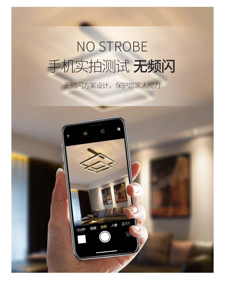 Living Room Lamp Simple and Elegant Main Lamp Modern Dining Room Lamp Home Iron Art Bedroom Lamp High-end Feel led Bar Counter Pendant Light