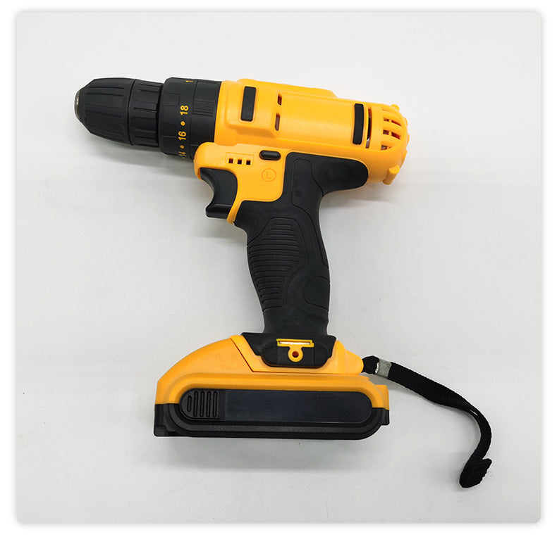Wholesale Rechargeable Cordless Drill Lithium Battery Hand Drill Multifunctional Electric Screwdriver Pistol Drill Electric Screwdriver Factory Direct Sale