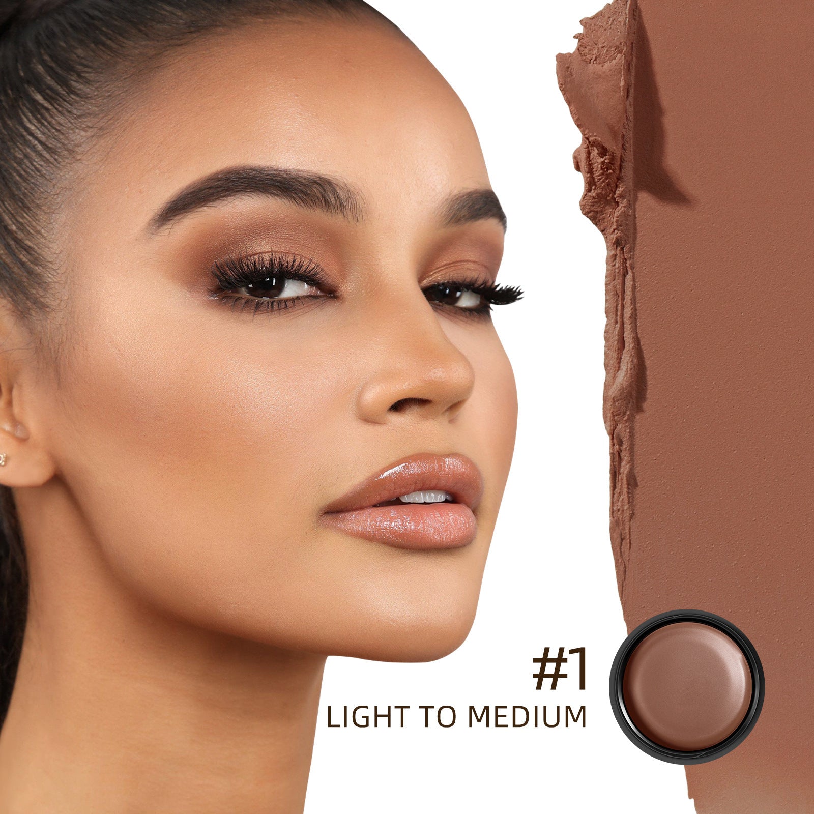 Contour Cream Waterproof Contouring Cream Durable Highlighter Natural Highlight Shadow Cream