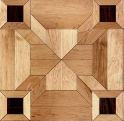 18mm Square Manchurian Ash Engineered Parquet Flooring Custom Hardwood Decorative Tiles for Living Room Outdoor Use Waterproof