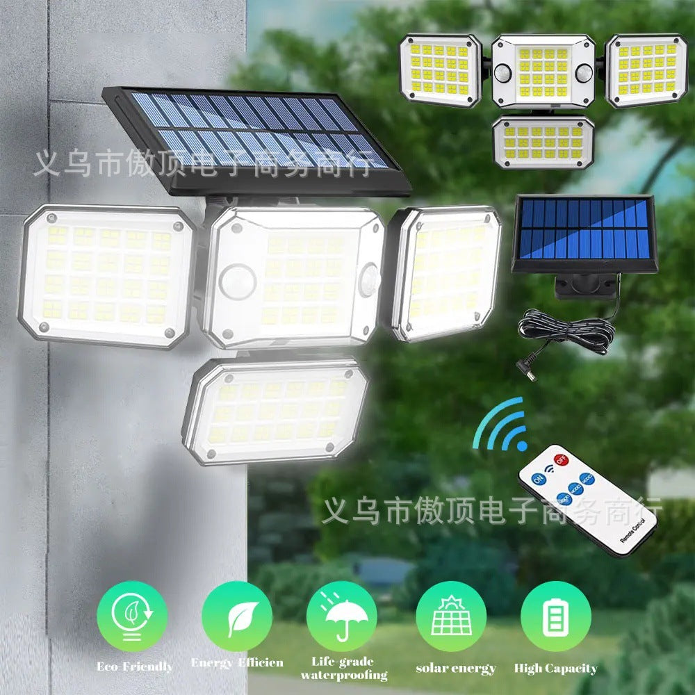 Solar Light Outdoor Garden Light Human Body Sensing Split Street Light Waterproof Wall Garden Garage Lighting Wall Light