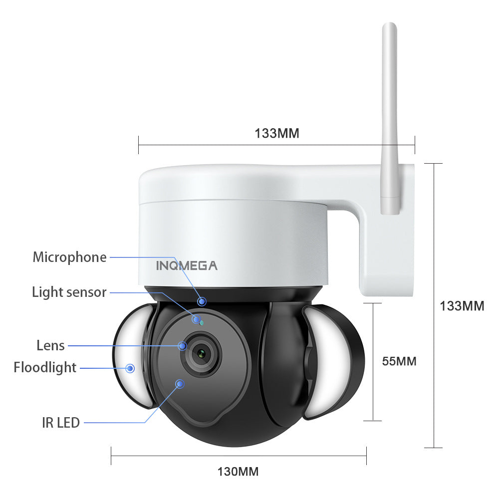 Factory Private Model TUYA Wireless Monitoring WiFi Surveillance Dome Camera HD3MP Graffiti Camera Recorder