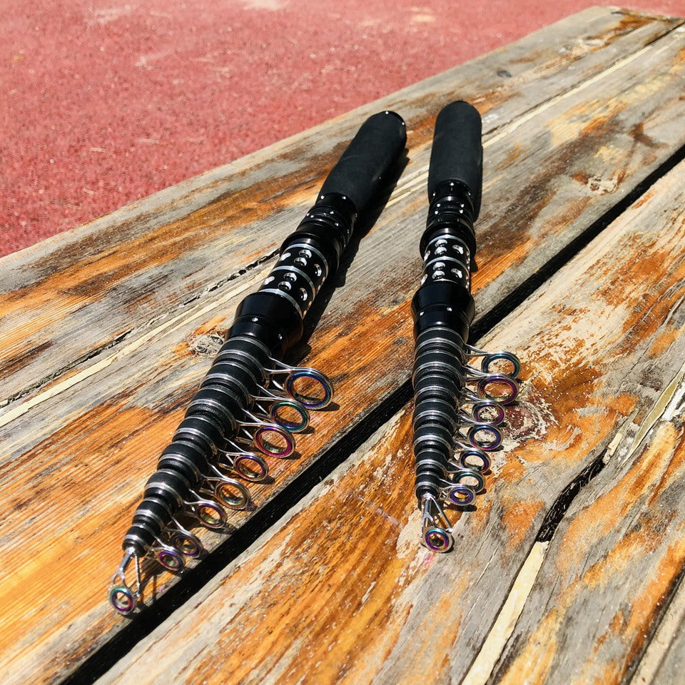 An ultra-short mini sea rod, telescopic lure rod that can be placed in a backpack