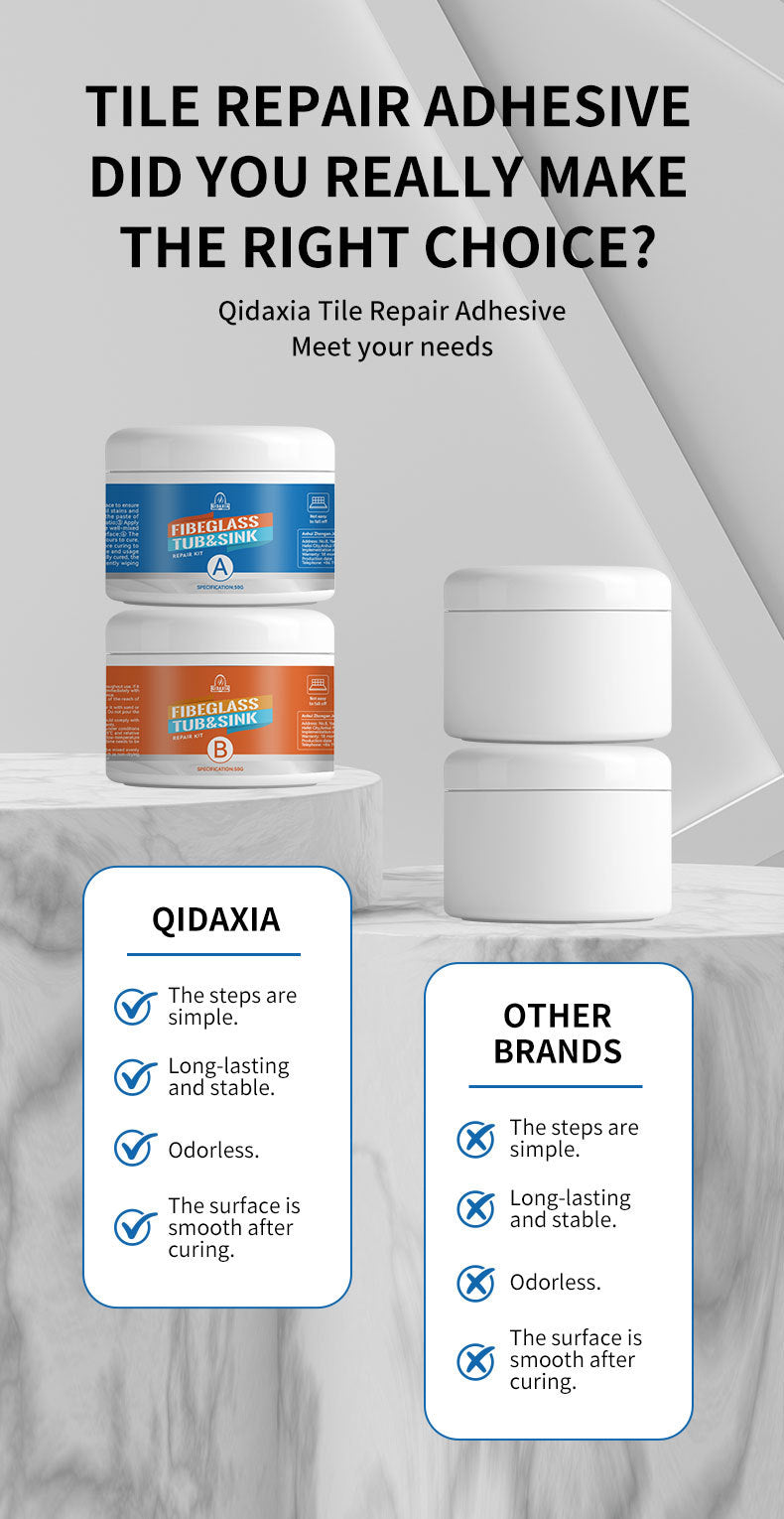 QIDAXIA Ceramic Repair Paste Household Marble Bathtub Wash Basin Bonding Glue Tile Repair Glue