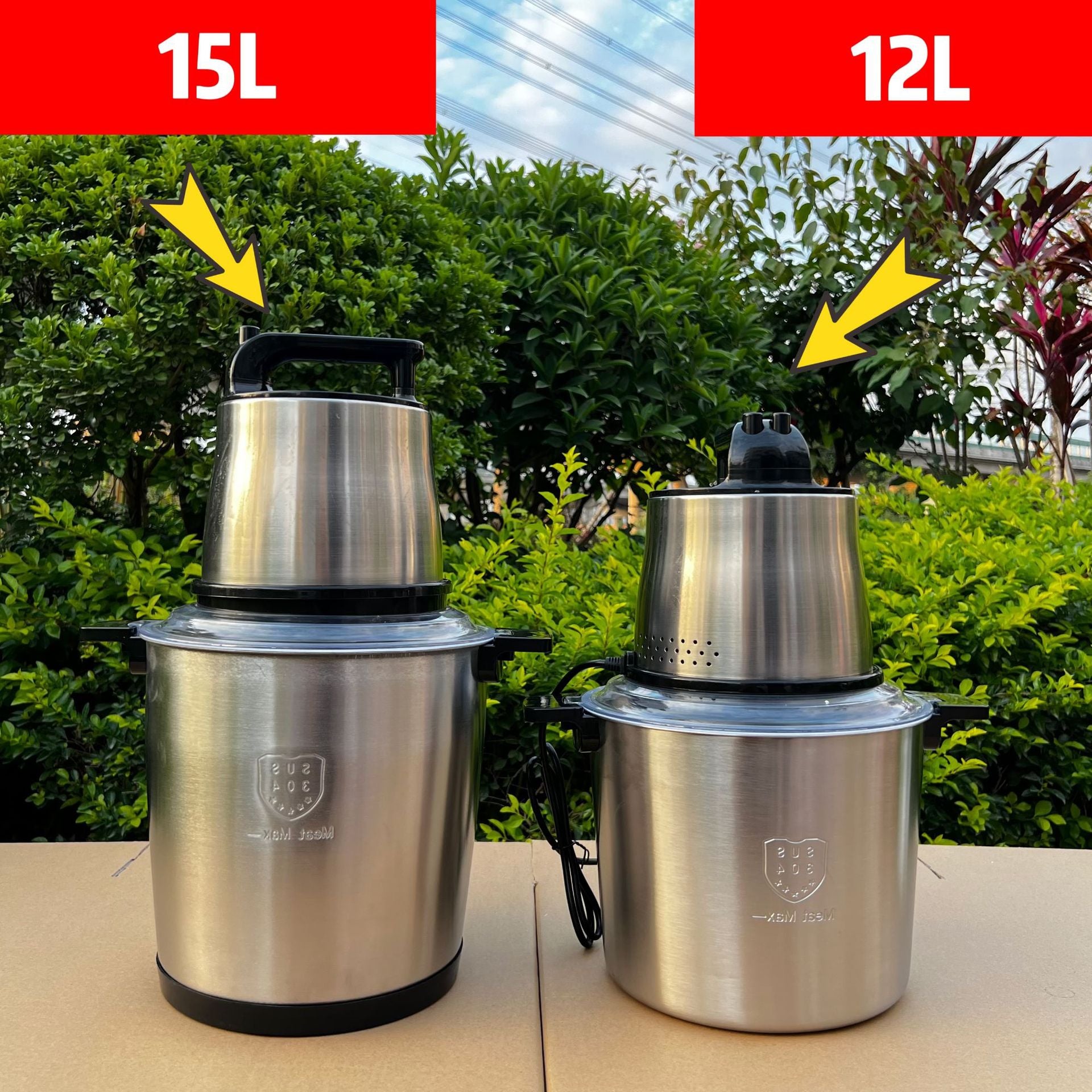 Fufumachine 6L Electric Meat Grinder Small Multi-Functional Meat Mincer Food Processor Blender Multi-Purpose