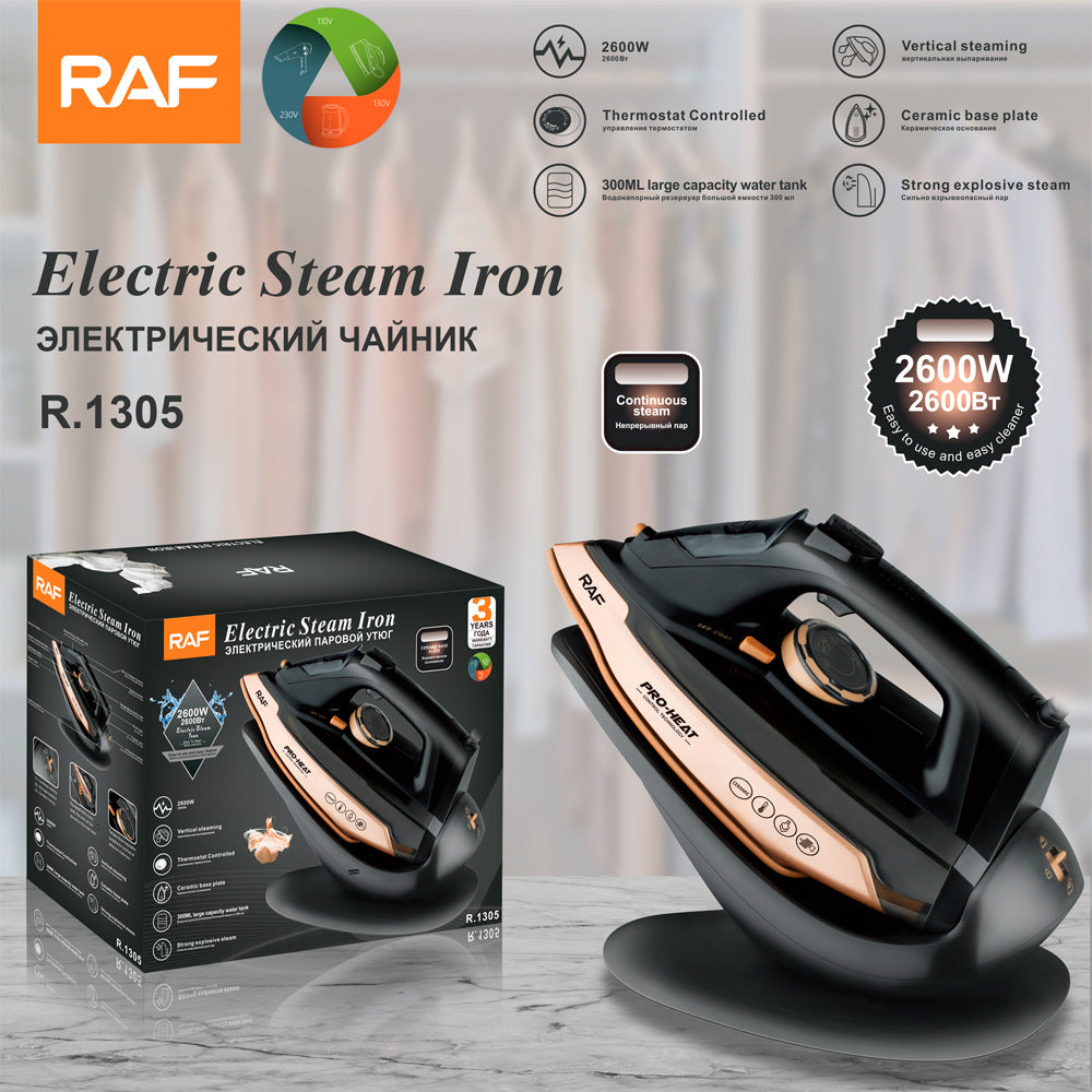 RAF European Standard Steam Iron Portable Ironing Machine Three-speed temperature-adjustable pressure-type high-power electric iron