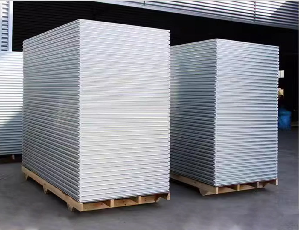 Handmade Customizable Calcium Silicate Board Surface Magnesium Rock Wool Board Hollow Glass A2 Fireproof Cold Rooms Workshops