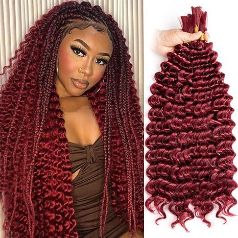 European and American Deep Wave Wig DEEP Crochet Hair Extensions Synthetic Hair Crochet Wig for Men and Women Clip-in Hair Extensions Export
