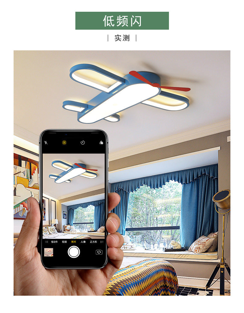 Airplane Lamp Children's Room Lamp Modern Simple Boy's Bedroom Lamp Creative Energy-saving Eye Protection led Wholesale Ceiling Lights