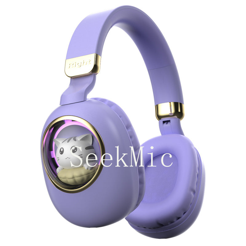 Wireless Headset Bluetooth Earphones Long Battery Life Student Children Cute Cartoon Gaming Headset