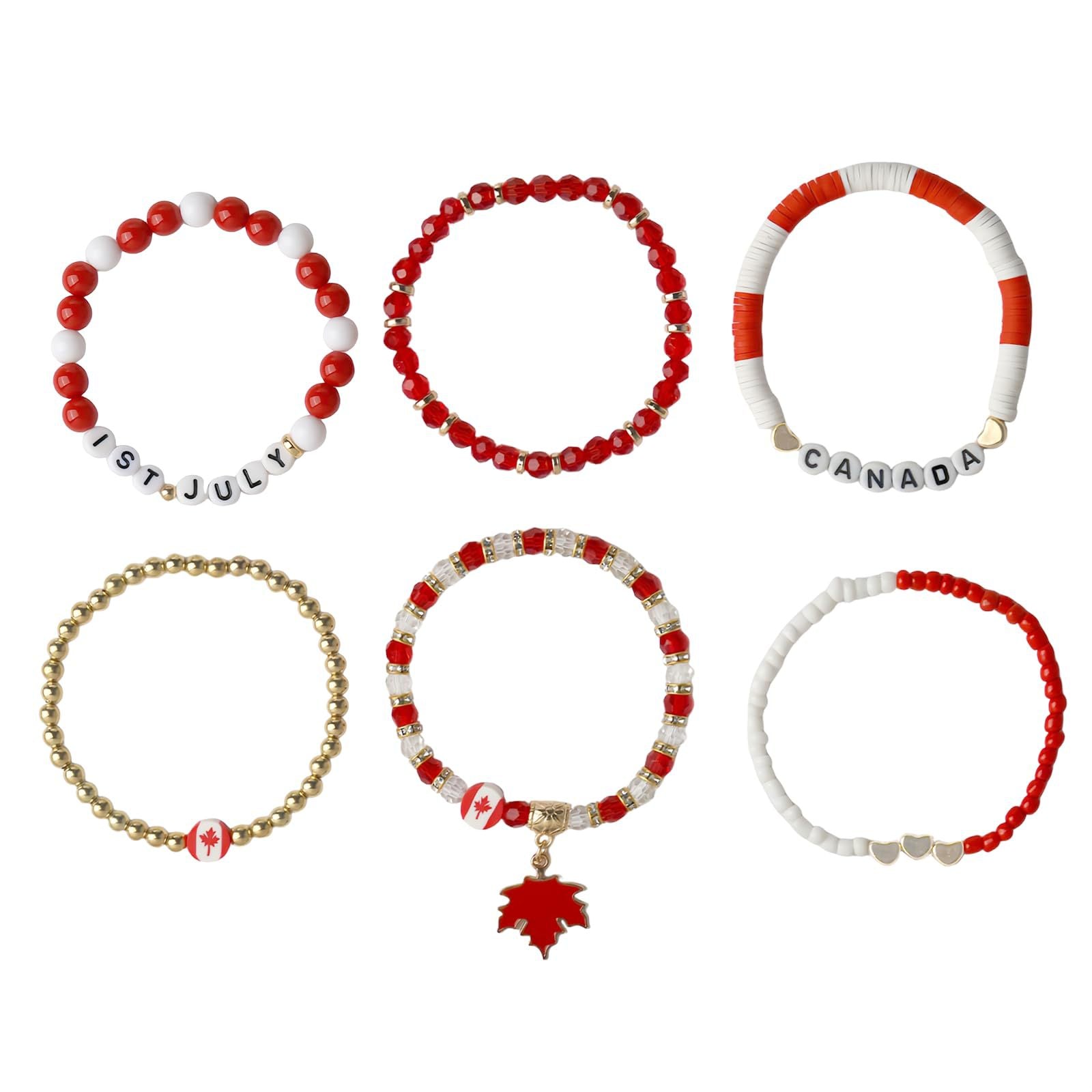 Alphabet Soft Clay Bracelet Set THANKS Bevel Cut Bead Harvest Pumpkin Pendant Bracelet Maple Leaf Thanksgiving Bracelet