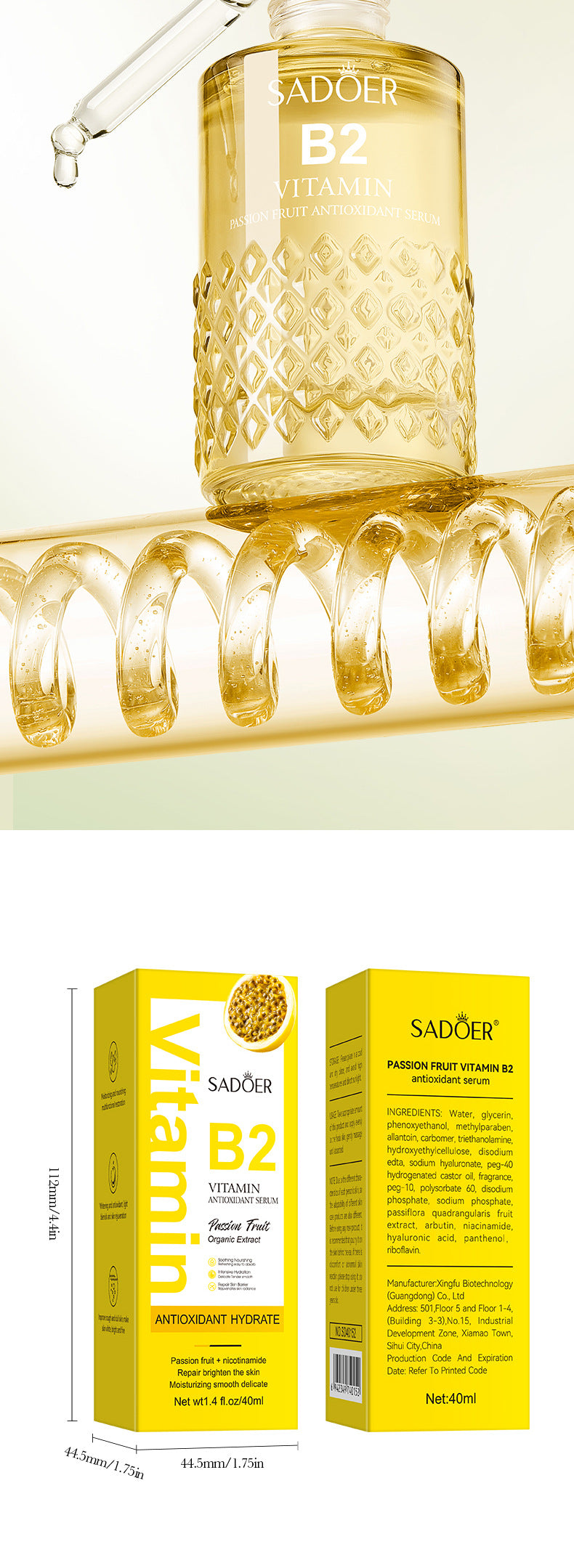 Vitamin Series Essence SADOER Anti-oxidant Hydrating Essence Cross-Border Wholesale