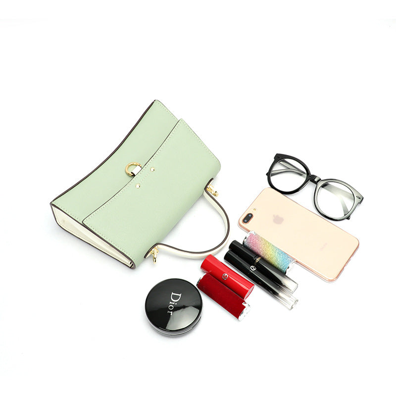 New Summer Korean Fashion Simple Kelly Bag Women's Single Shoulder Crossbody Small Bag Elegant Personality Small Square Bag