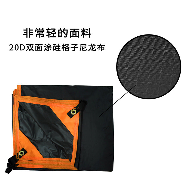 Japanese Moisture-Proof Picnic Mat Tent Thickened Waterproof Double-Sided Silicone Coated Camping Mat Outdoor Supplies Camping Cloth
