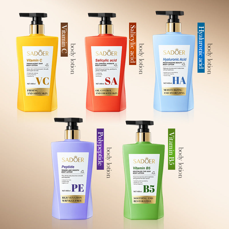 All English Vitamins C Translucent Body Lotion SADOER Moisturizing Body Lotion  Wholesale