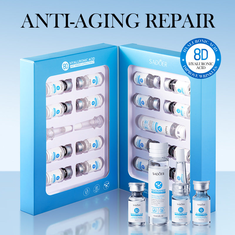 Cross-border Freeze-Dried Powder Combination Hydrating Moisturizing Skin Rejuvenation Nourishing Skin Freeze-Dried Powder Set Export Manufacturer Wholesale