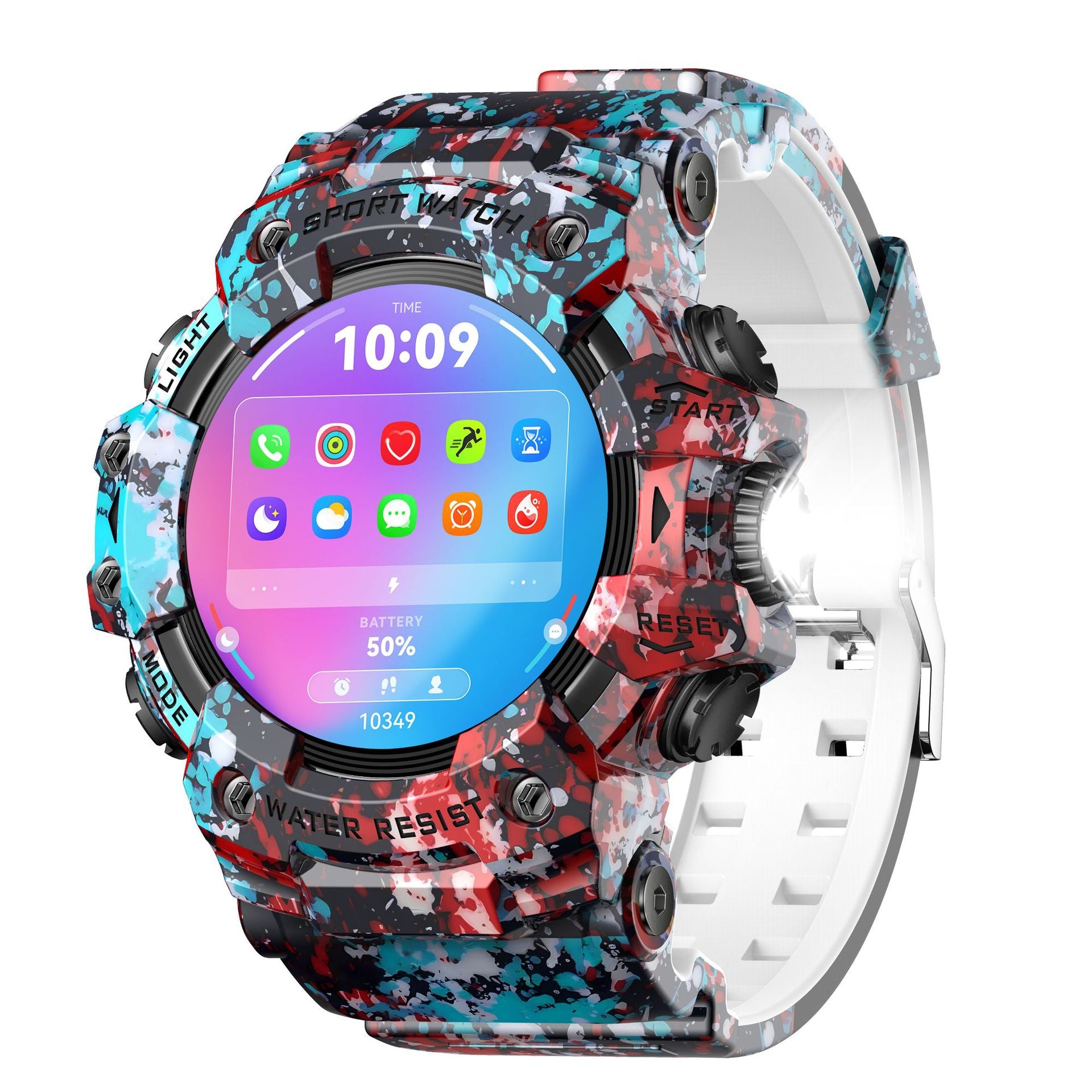 LC21Smart Watch Bluetooth Call True Heart Rate Step Sleep Compass Deep Waterproof Mechanical Style Sports