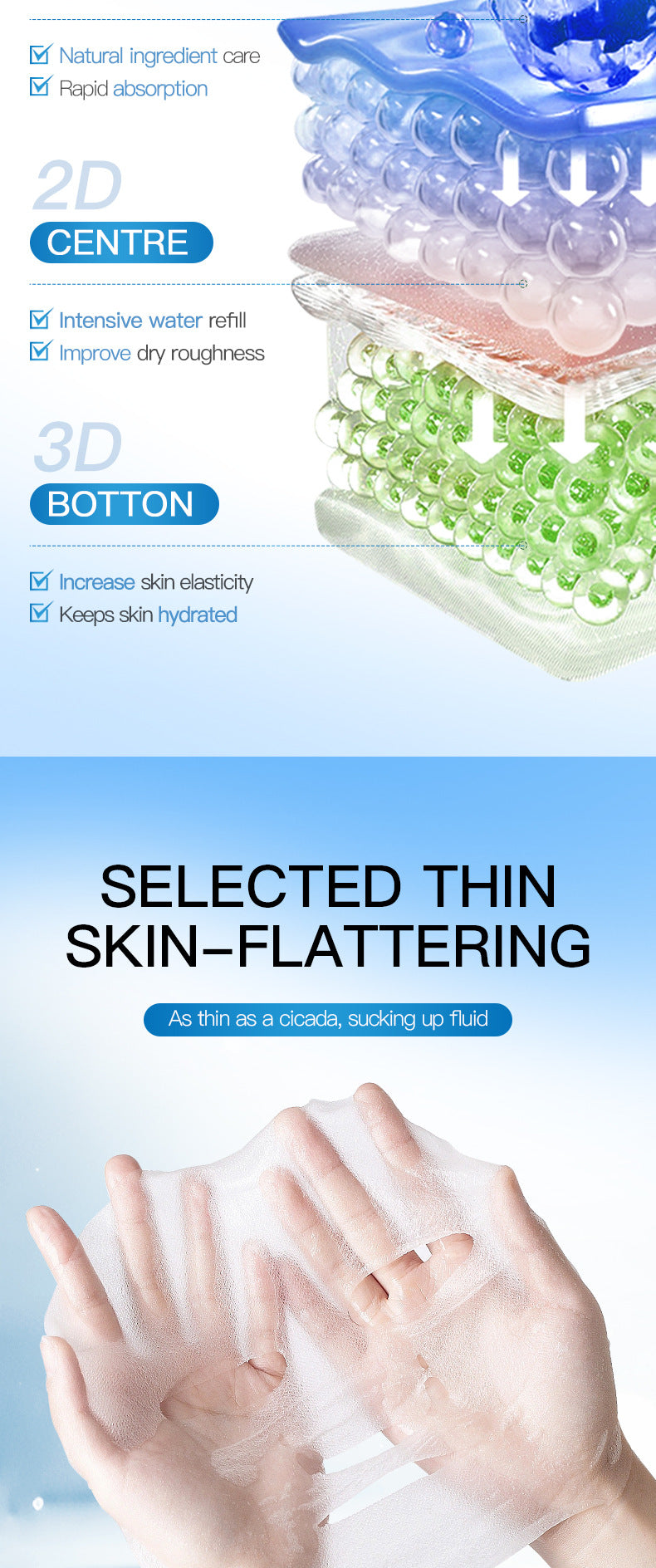 Full English Birch Hyaluronic Acid Hydrating Mask SADOER Moisturizing and hydrating face masks  wholesale