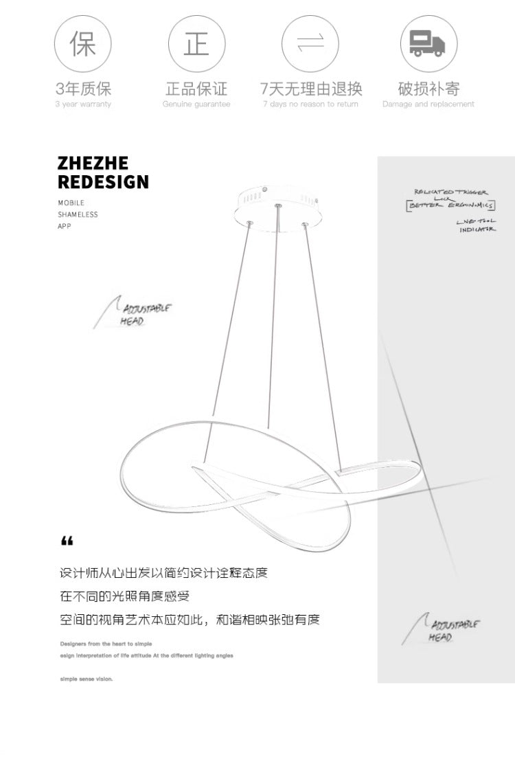 Restaurant Pendant Light Modern Minimalist Dining Room Table Lamp Bar Counter Internet Celebrity Bedroom Pendant Light2025New Model Zhongshan Lighting