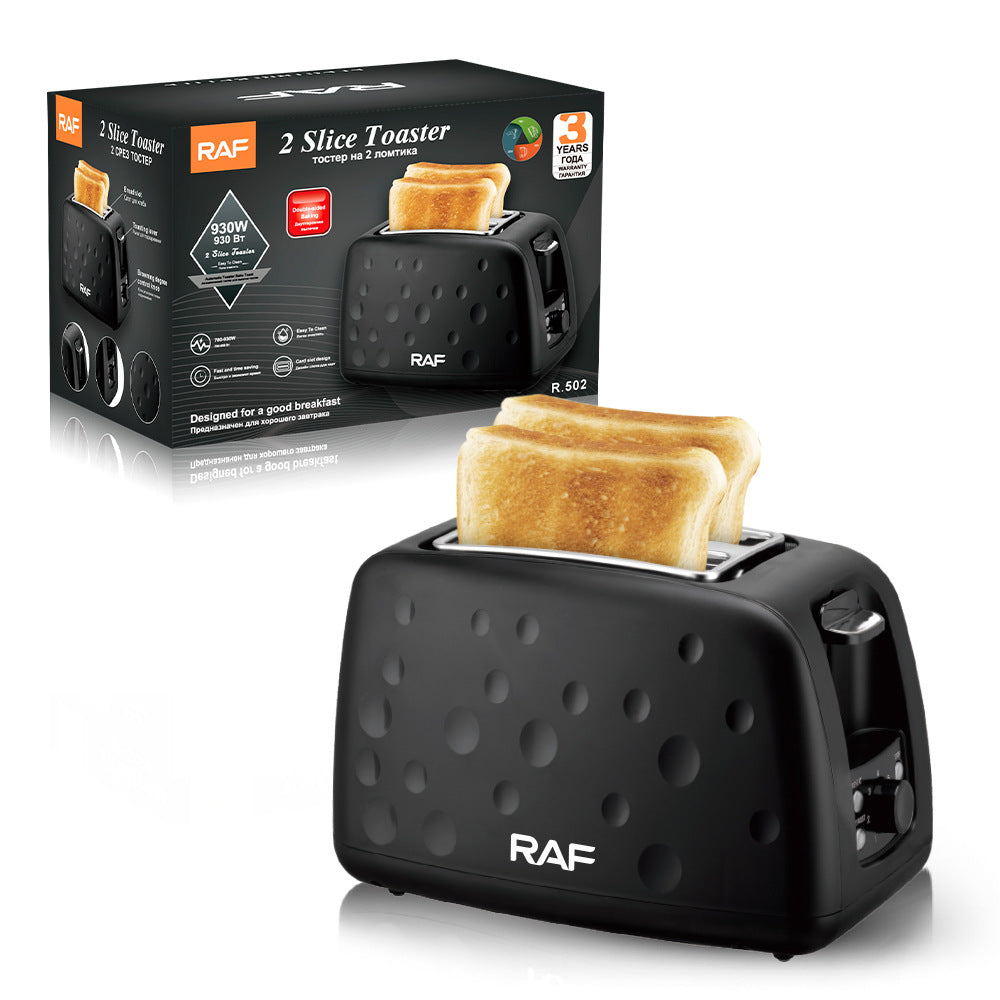 RAF European Standard Toaster Toaster2Slices of Toast for Breakfast Toasting Bread Slices Toaster