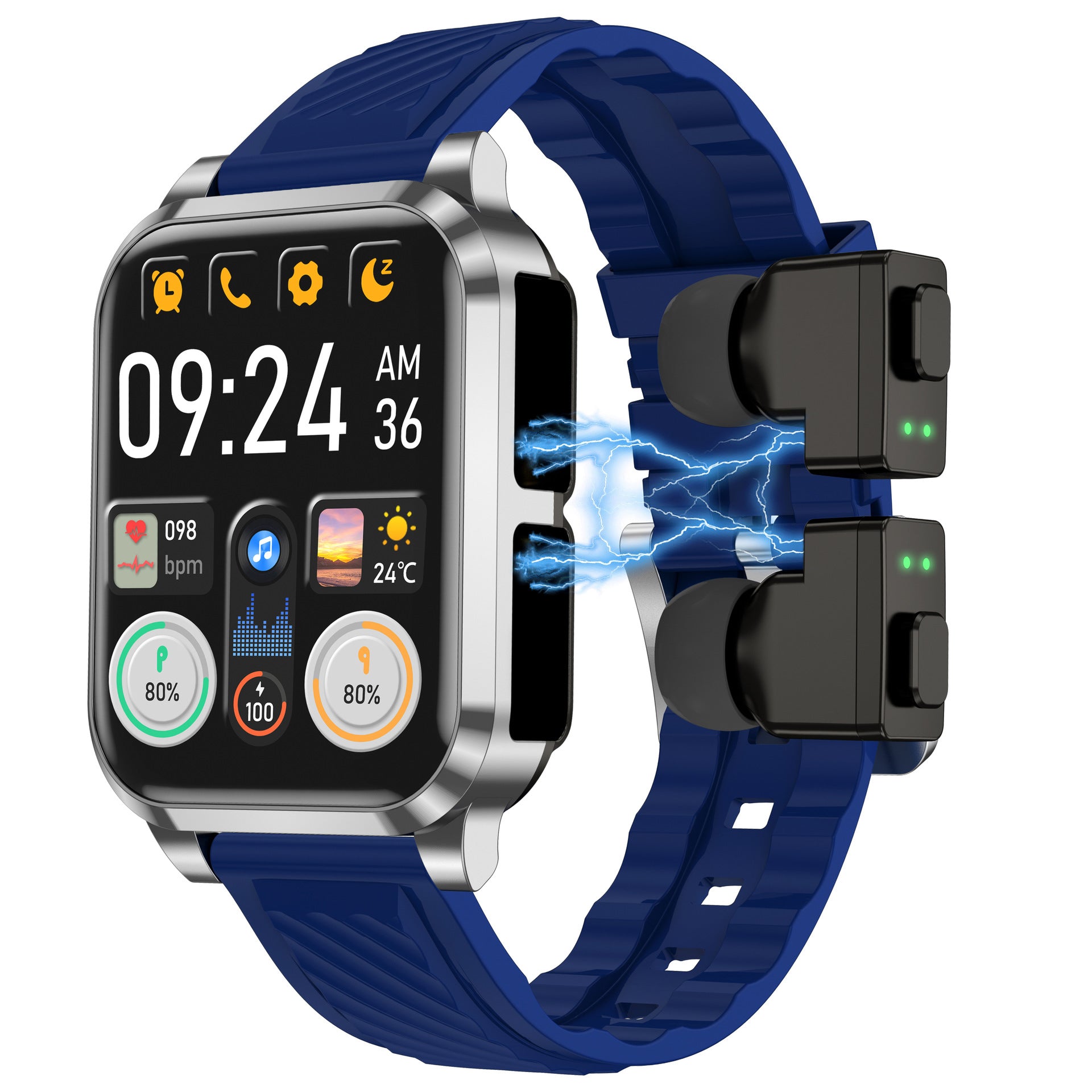 AIMB-Z20Smart Watch2.01inch Bluetooth Call Pedometer Sleep Three-Proof Sports Earphones Wireless