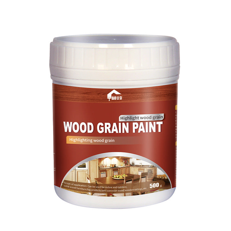 Water-based Wood Grain Paint Door, Window, and Cabinet Color Change Renovation Brightening Wood Wax Oil Antique Wood Imitation Distressed Latex Paint Manufacturer