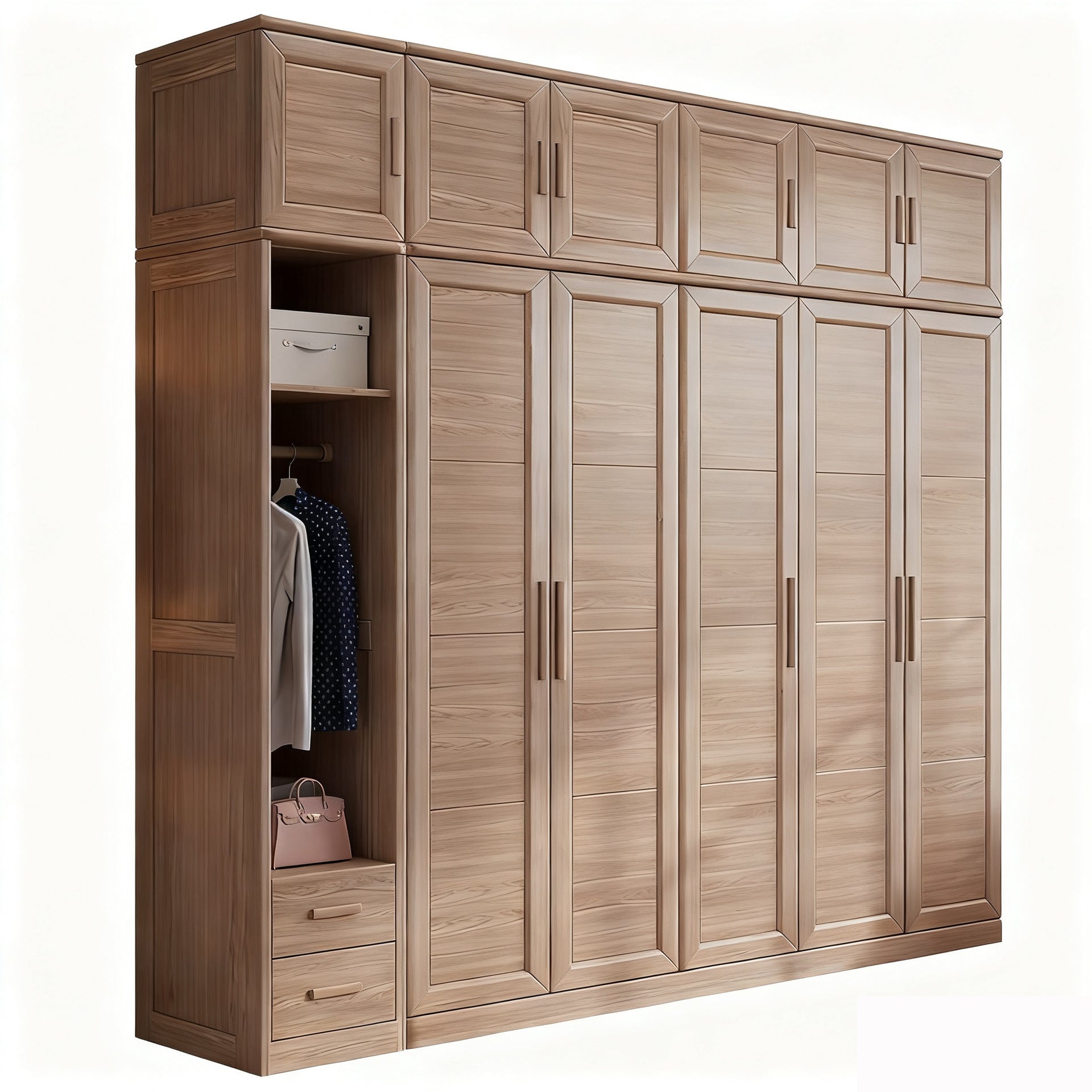 Custom Aluminum Alloy Wardrobe Honeycomb Welding Board Home Bedroom Integrated Assembly Storage Cabinet Large Wardrobe