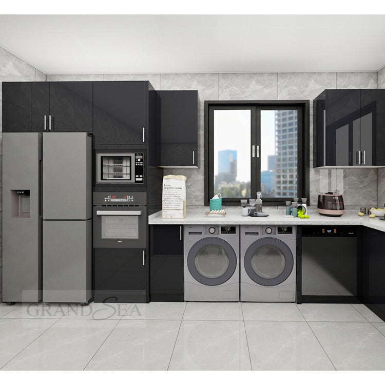 Ready to Assemble Modern Kitchen Cabinets Furniture Aluminium Cabinet Kitchen 4g