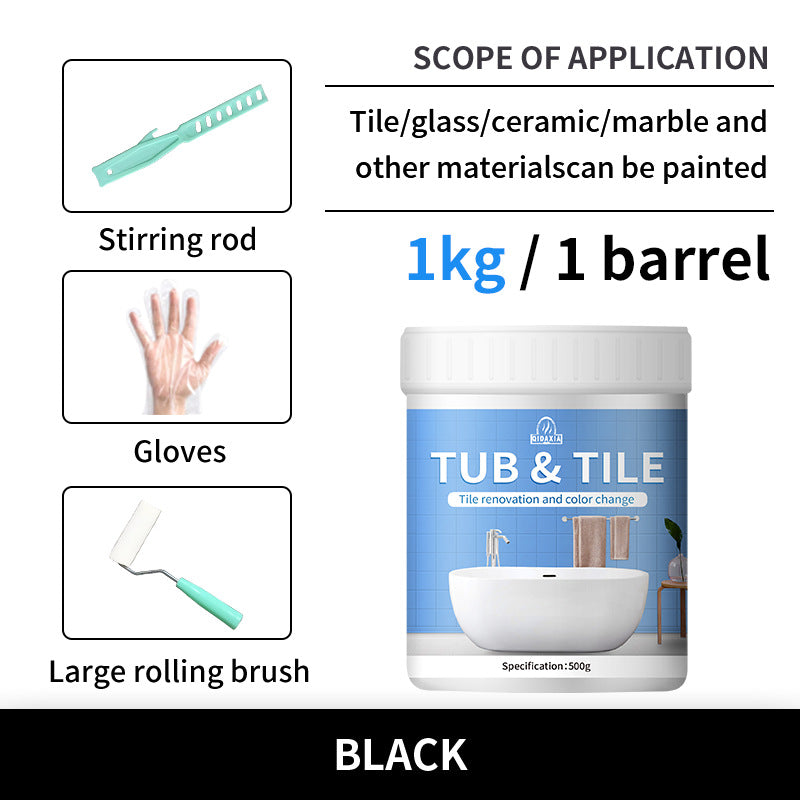 Tile Color Changing Paint Glass Ceramic Renovation Bathroom Water-Based Paint Indoor Tile Paint