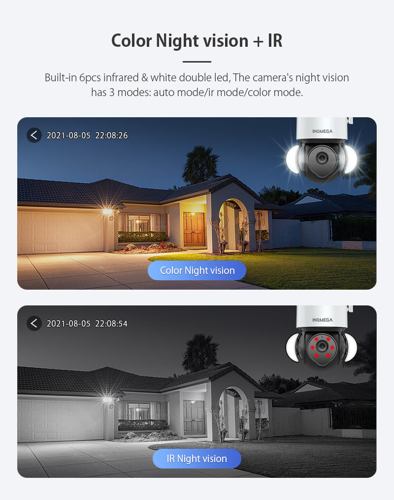 Factory Private Model 500High Definition Surveillance TUYA Wireless Garden Ball Camera WiFi Tuya Smart Surveillance Camera